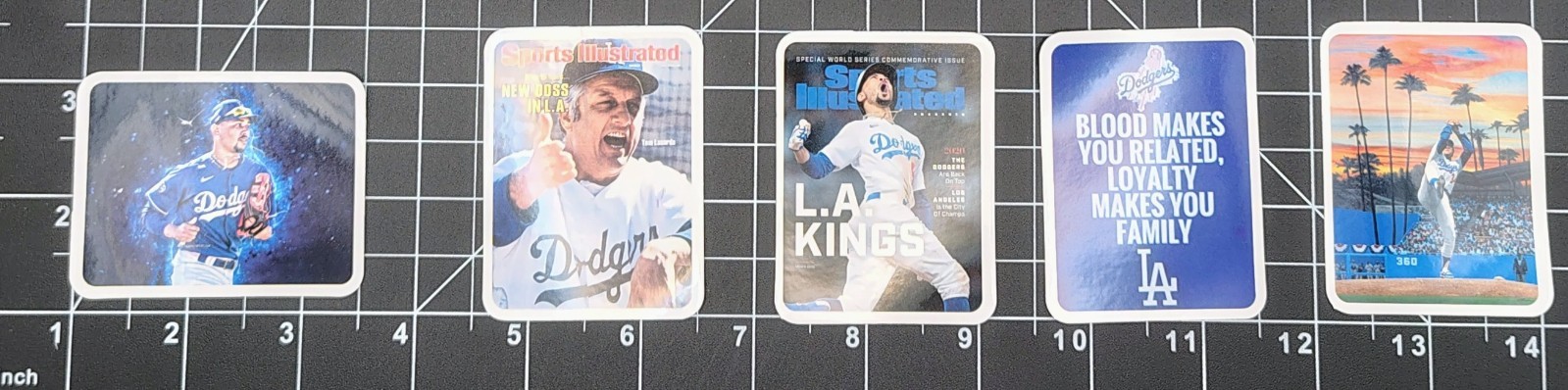 50pc Los Angeles Baseball Sticker Lot LA Fan City Sports Vinyl Decals Pack