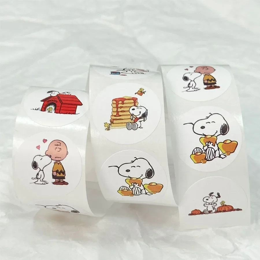 500Pcs Snoopy Cute Stickers Cartoon Anime Derivative Peripherals Creative Doodle