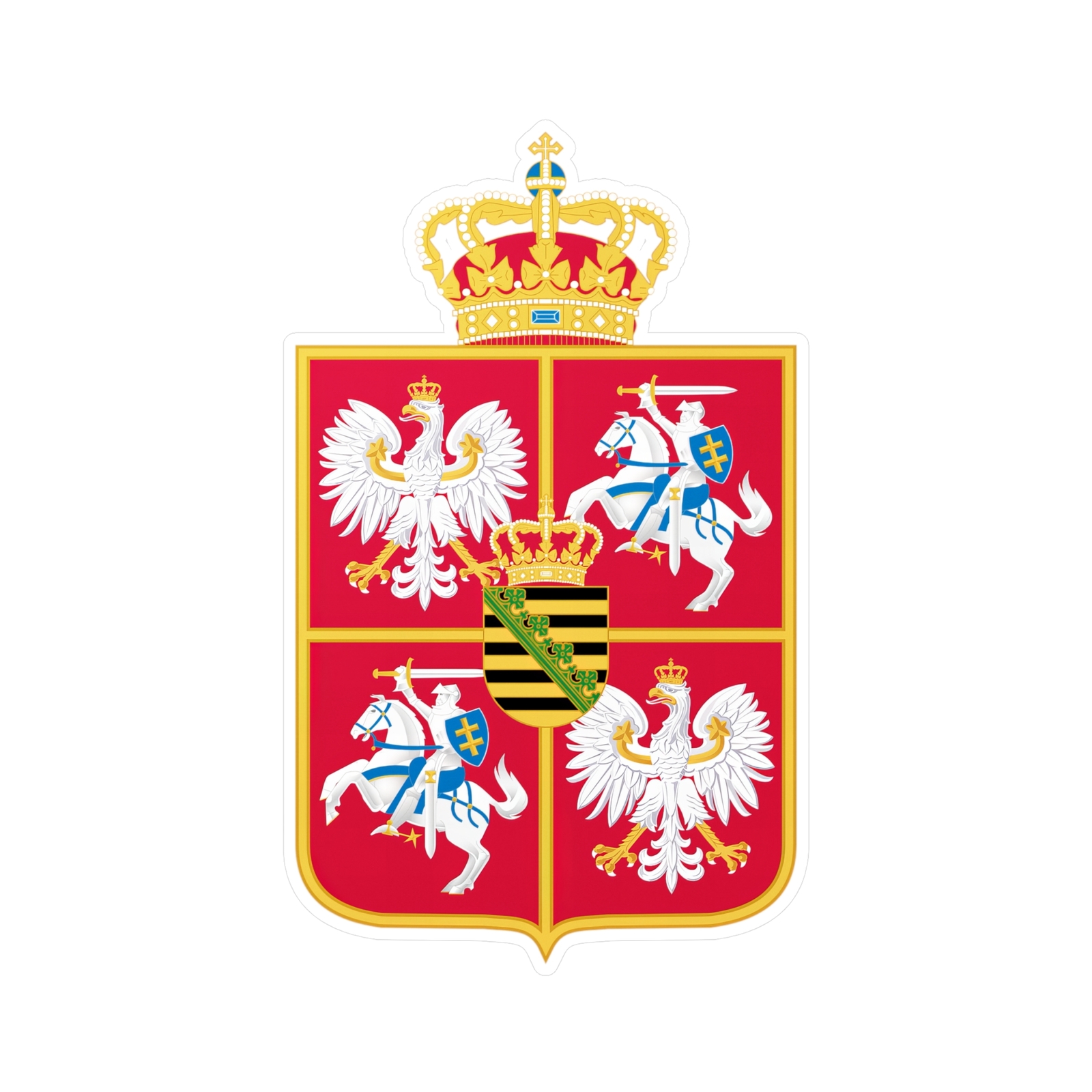 Polish Lithuanian Commonwealth Coat of arms of Poland Lithuania Decals Sticker