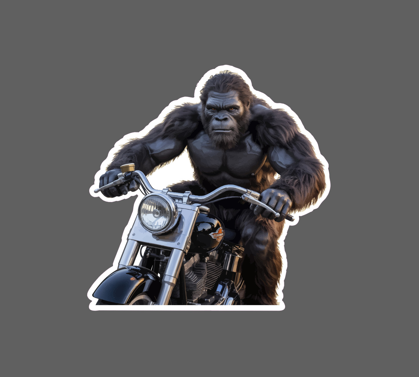 Bigfoot Motorcycle Sticker Waterproof Decal Outdoor Travel Funny Gift NEW