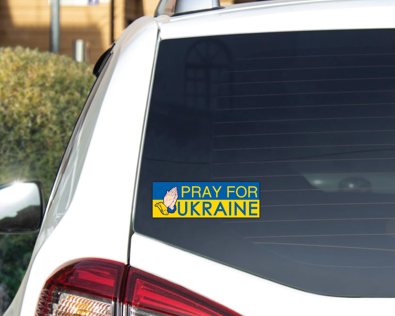 UKRAINE Flag Sticker Decal Vinyl Bumper Car Window Pray for Ukrainian