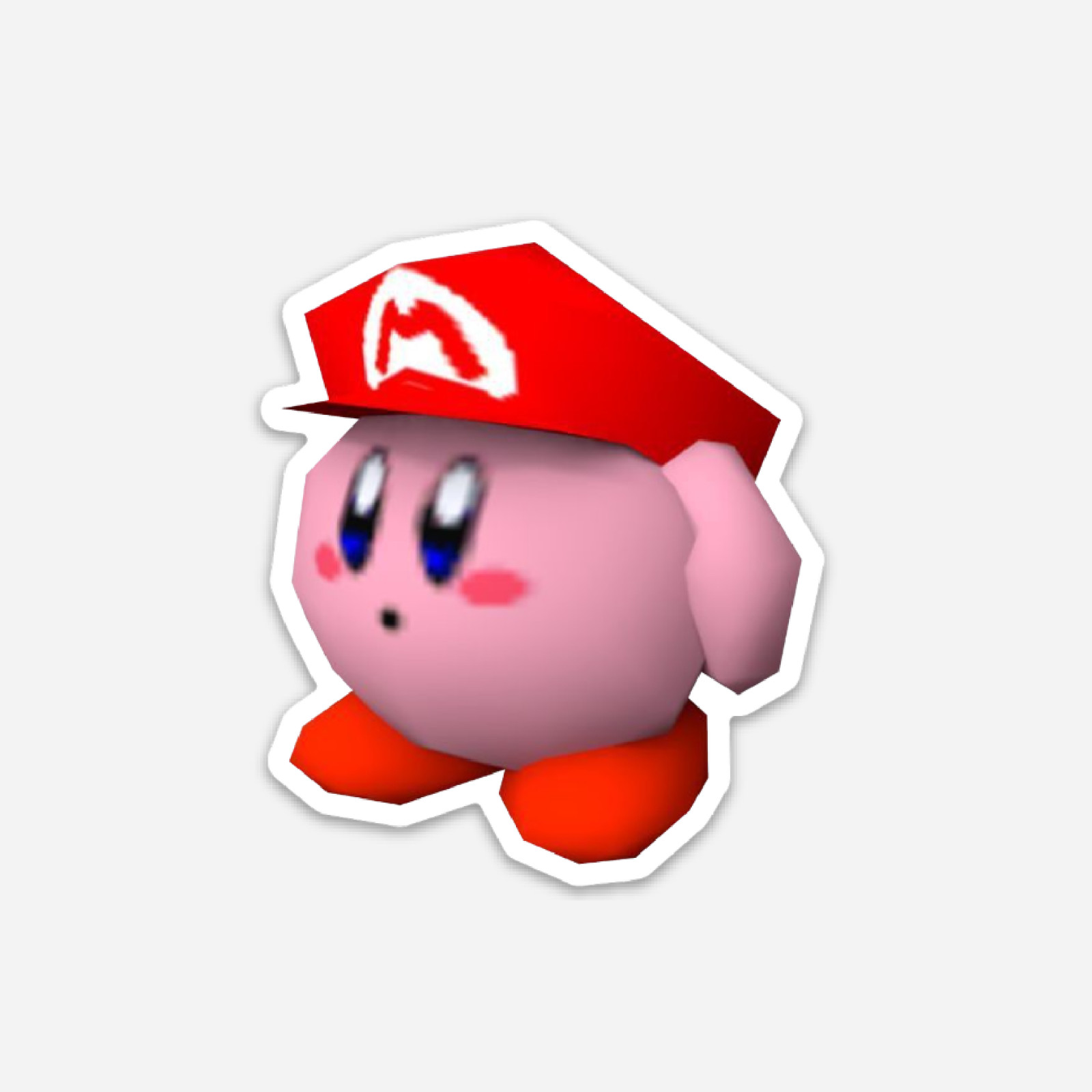 3" Kirby Sticker Mario Luigi Nintendo Yoshi Decal Matte Finish Retro Gaming