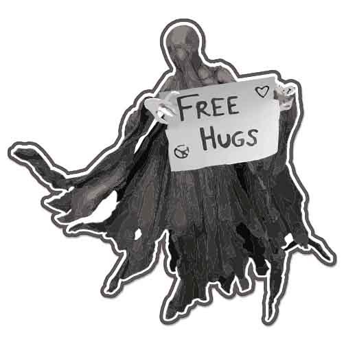 Free Hugs car bumper sticker decal 4" x 4"
