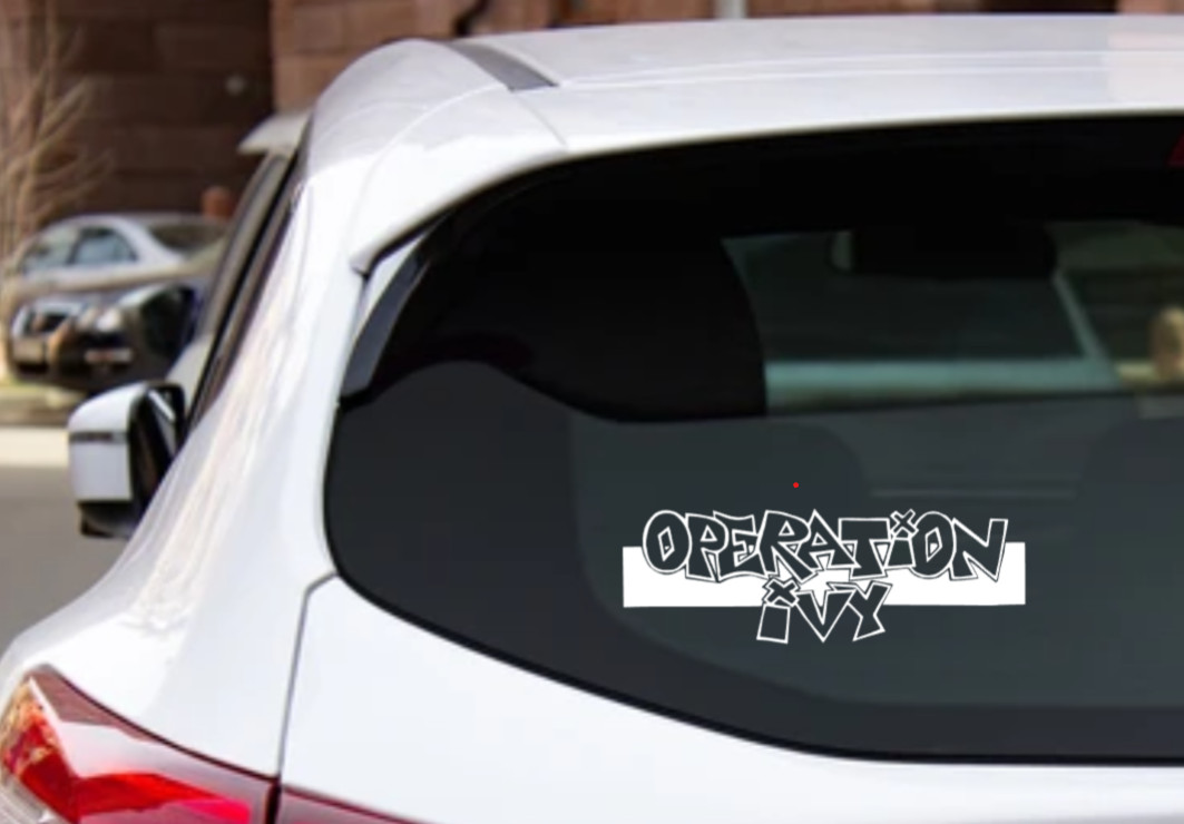 Operation Ivy Car Decal Vinyl Band Logo Glossy Bumper Sticker Punk Rock Ska