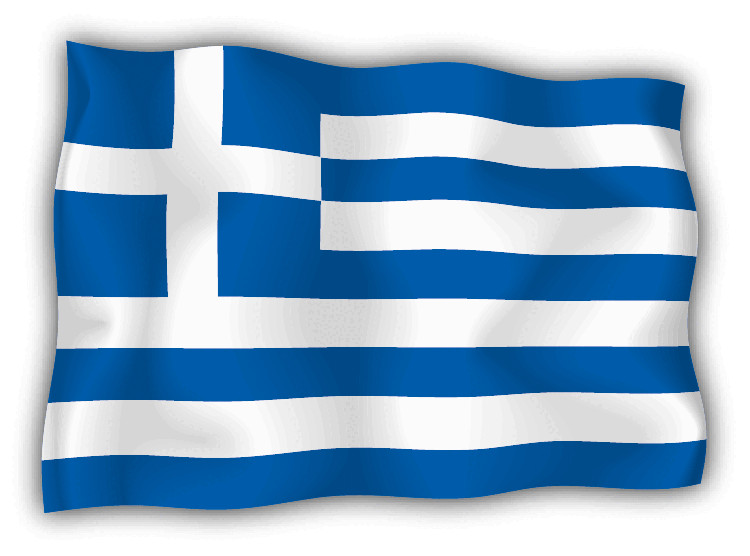 Greece Wave Flag Car Bumper Sticker Decal