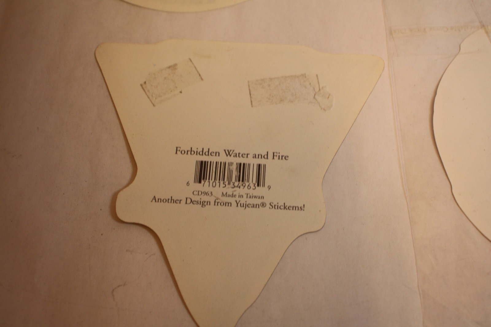 Yujean stickers the question collapses, forbidden water & fire lot of 4