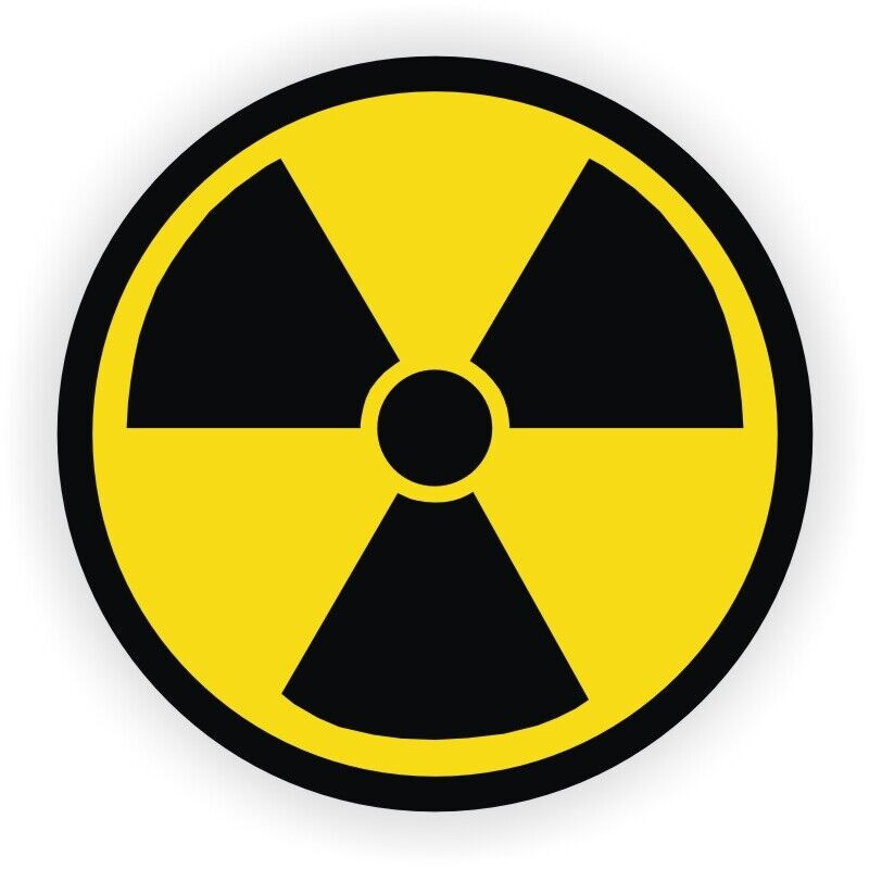 Radiation Symbol Sticker Decal