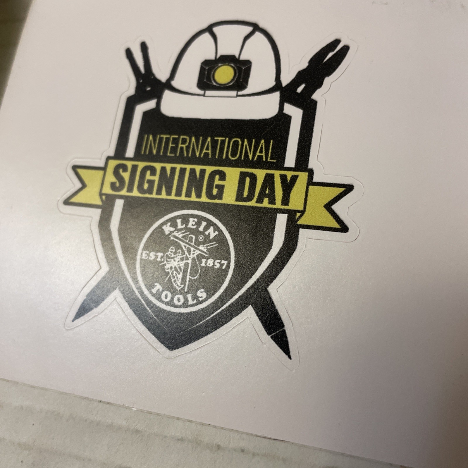Klein Tools Tradesman Club Exclusive Giveaway Sticker April 2022 Signing Day