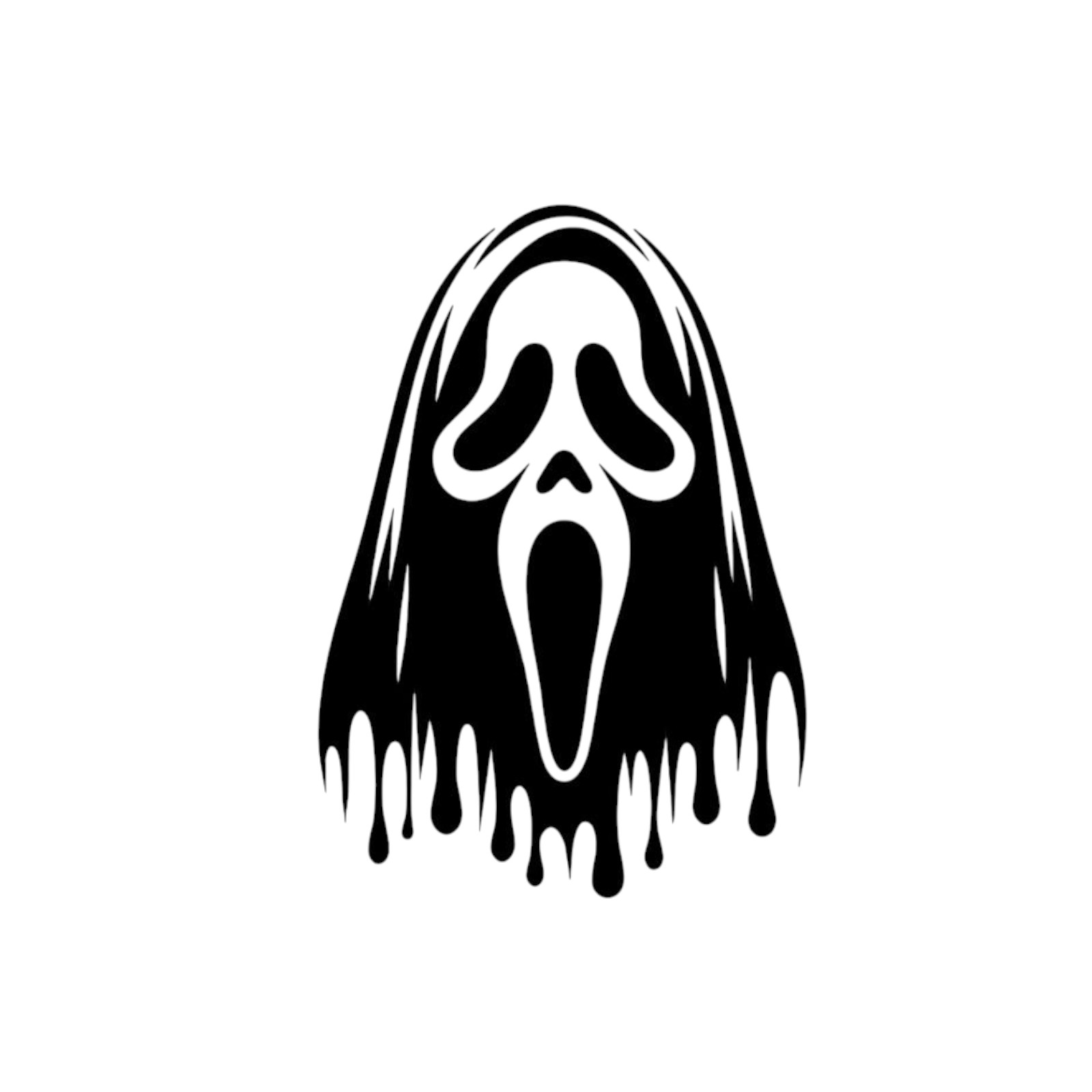 Scream Face Halloween Vinyl Decal Sticker -Multiple Colors & Sizes- SHIPS FREE!