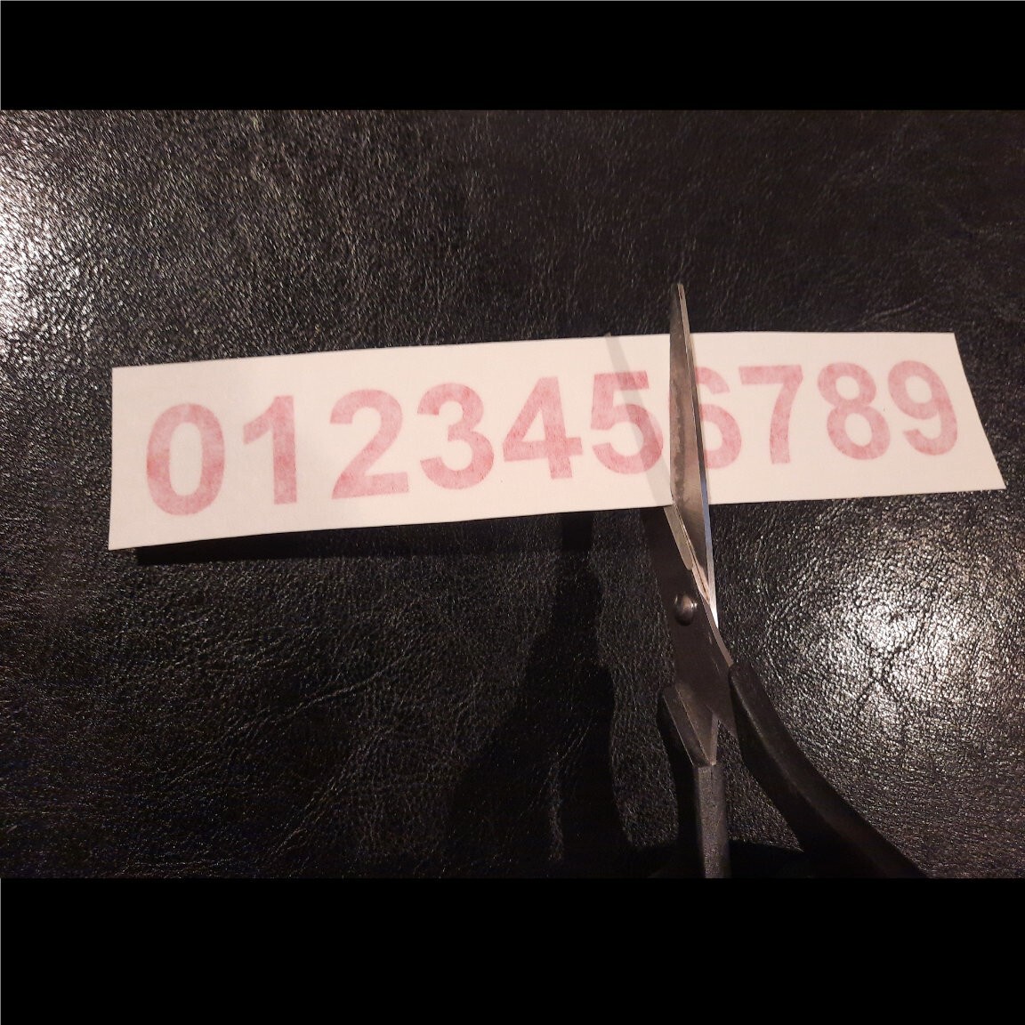 0 – 9 Number Decals Color: Matte Black – Select Size – 40 Stickers 4 of Each