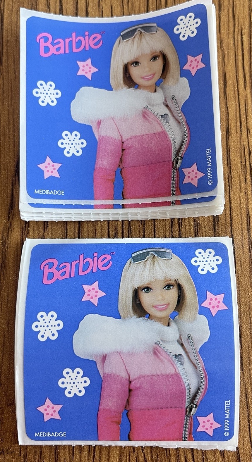 28 Barbie Stickers 1999 Mattel 2.5×2.5 Ski Jacket Sunglasses Snow Winter VTG Lot