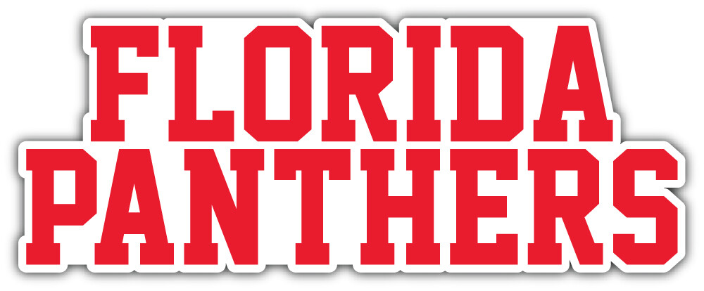 Florida Panthers Slogan NHL Sport Car Bumper Sticker Decal "SIZES"