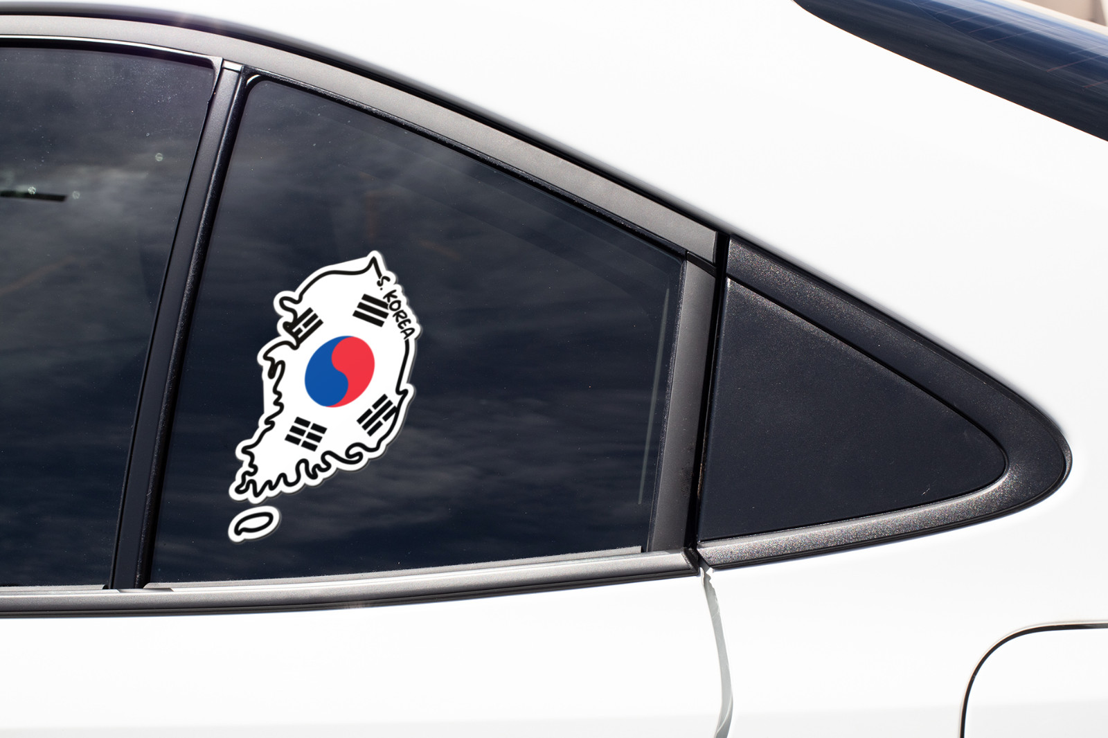 South Korea Map Flag Sticker Decal