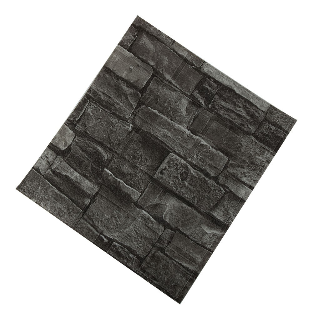 3D Brick Texture Foam Stickers 10pcs – XPE 35x38cm Panels for Kitchen Bedroom