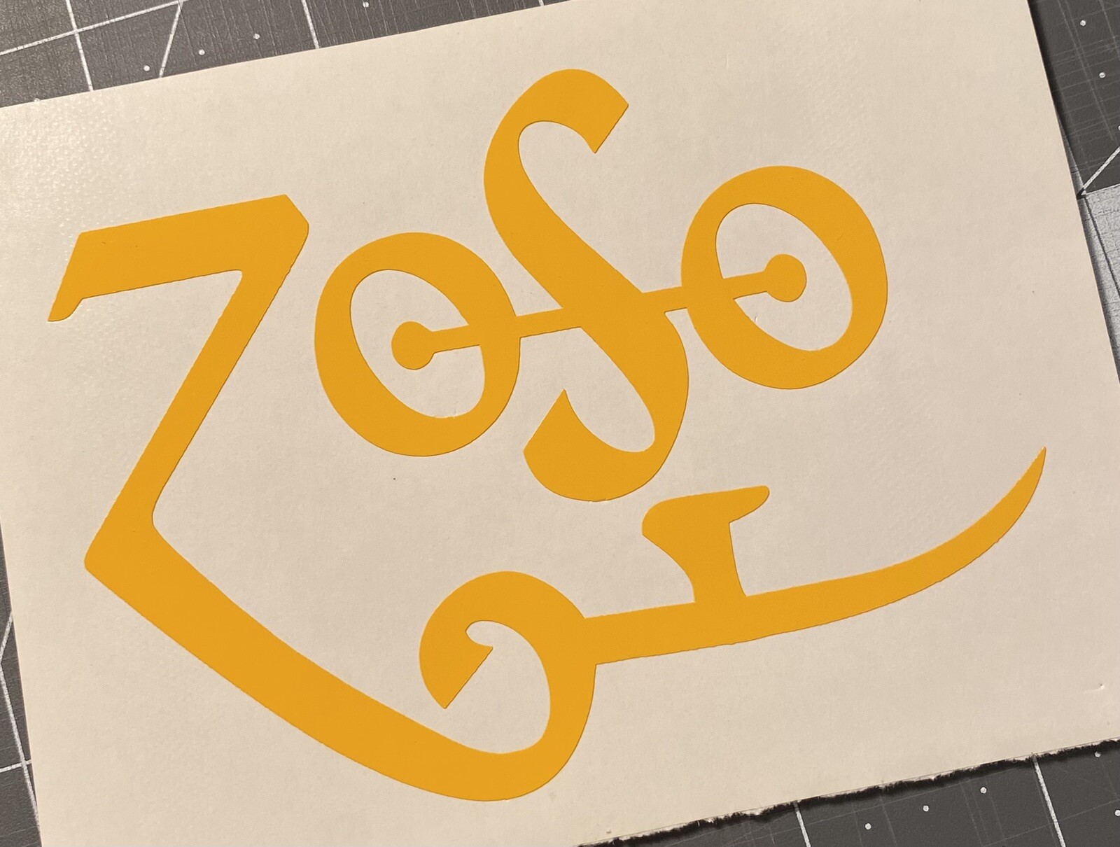 Vinyl Decal for Window – Led-Zeppelin (Zoso), Various Sizes & Colors