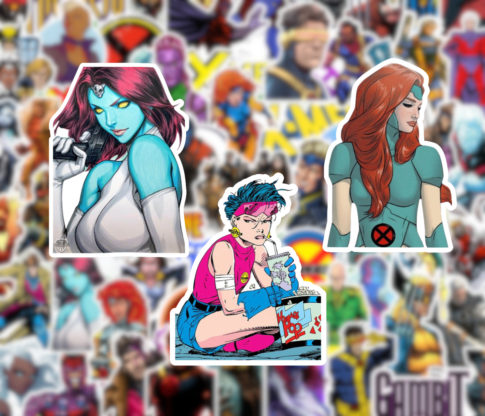 25/50 X-Men Sticker Pack – Waterproof Vinyl – Wolverine Magneto Xmen 97