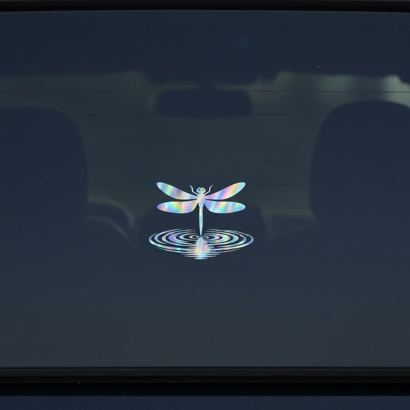 Dragonfly Holographic Car Decal 3in x 3in Waterproof Vinyl Sticker 2 Pack