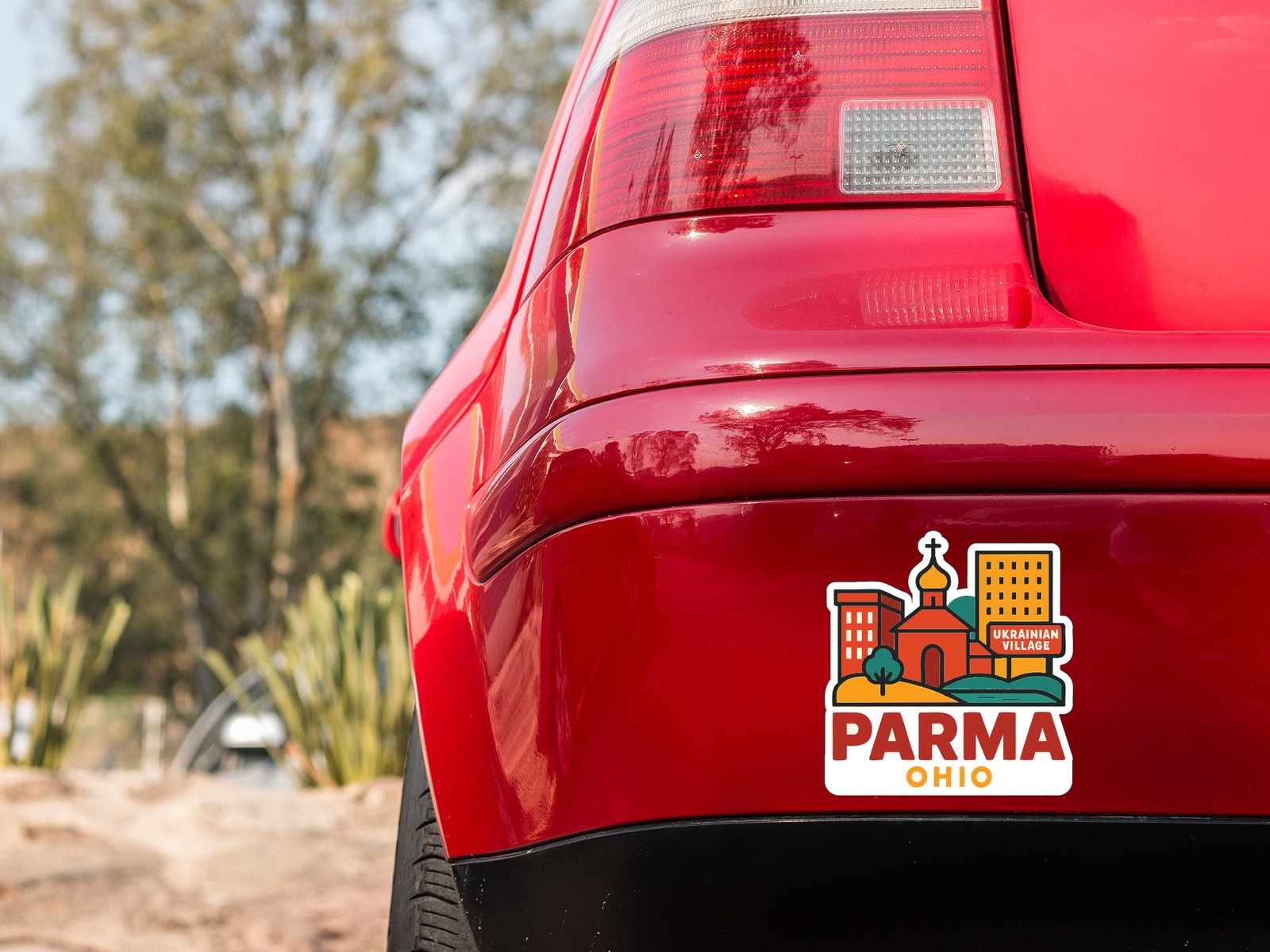 Parma Ohio Sticker Decal Vinyl Die-Cut City Skyline Landmark Design