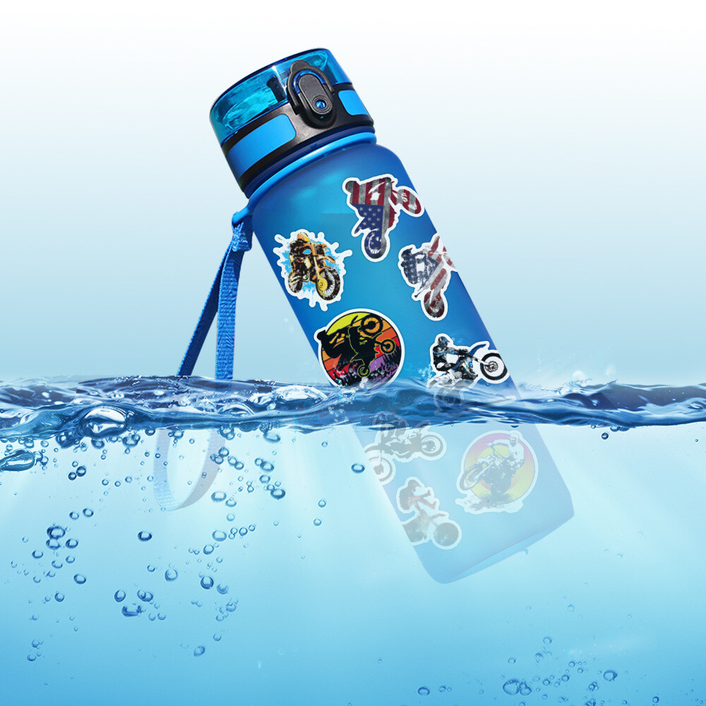 100Pcs Motocross Sticker for Adults Teens Girls Scrapbooking Water Bottles