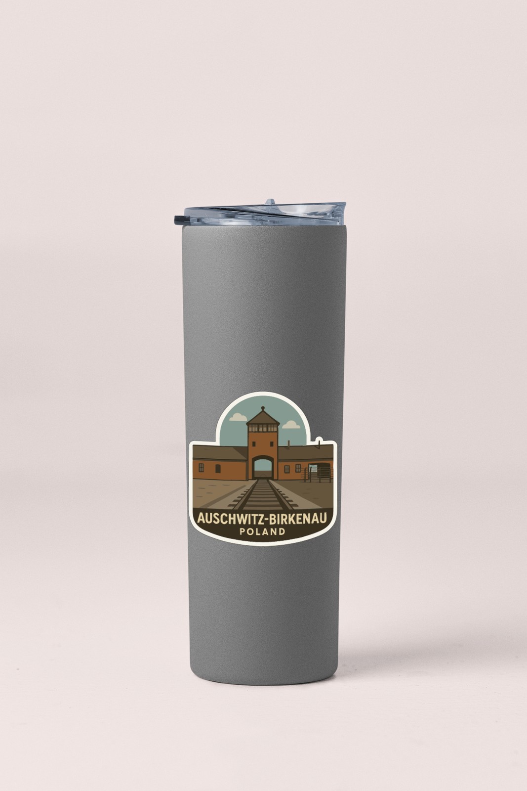 Auschwitz-Birkenau Poland Sticker Decal Vinyl Die-Cut Symbolic Landmark Design