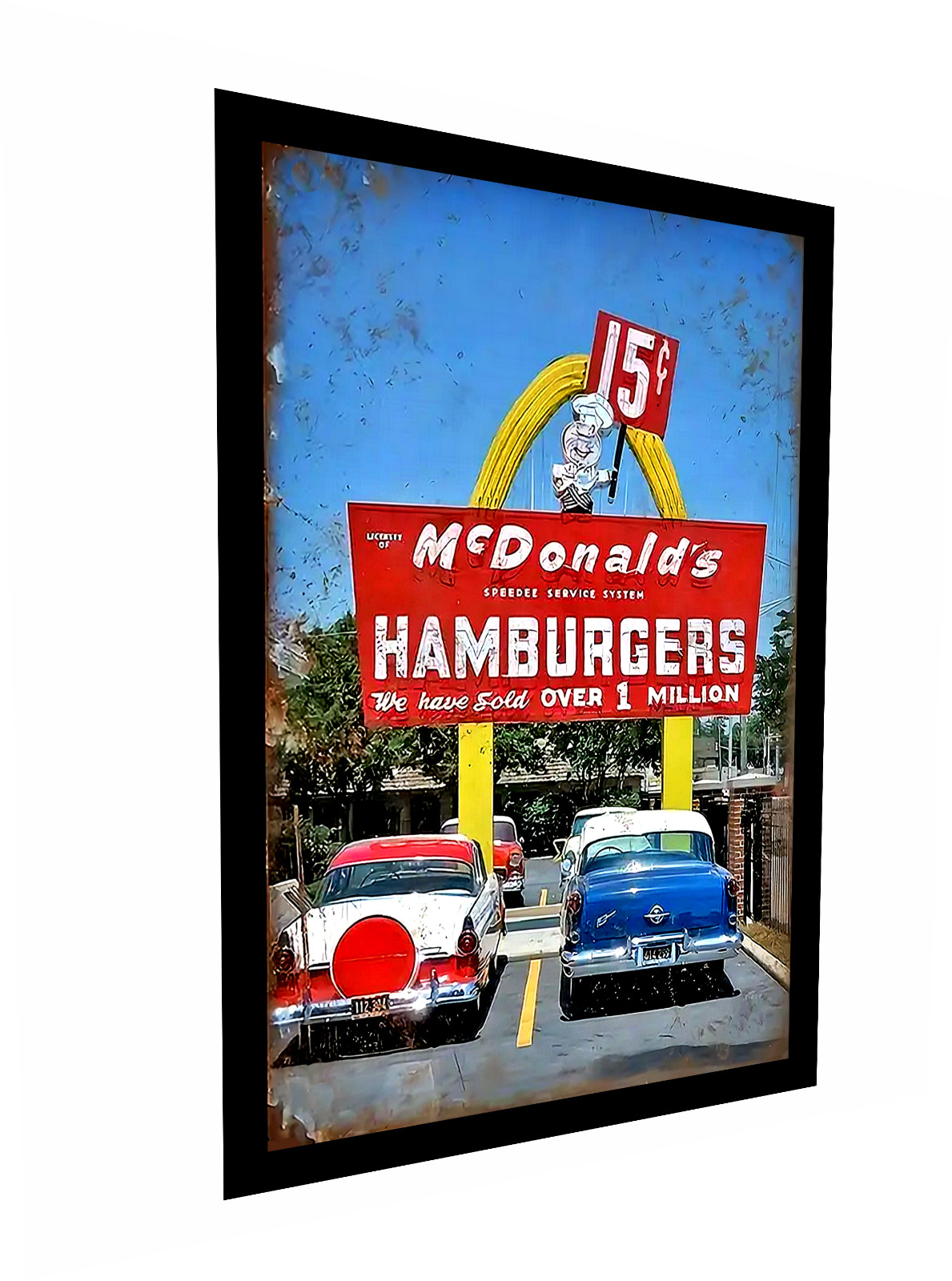 McDonald"s Sign Sticker Vintage Replica Over One Millon Sold 4 sizes