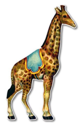 Circus Giraffe Vintage Car Laptop Phone Vinyl Sticker – SELECT SIZE