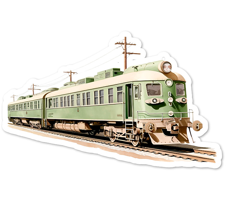 Train Travel Vinyl Sticker Water Resistant, Scrapbooking, Water Bottle, Laptop