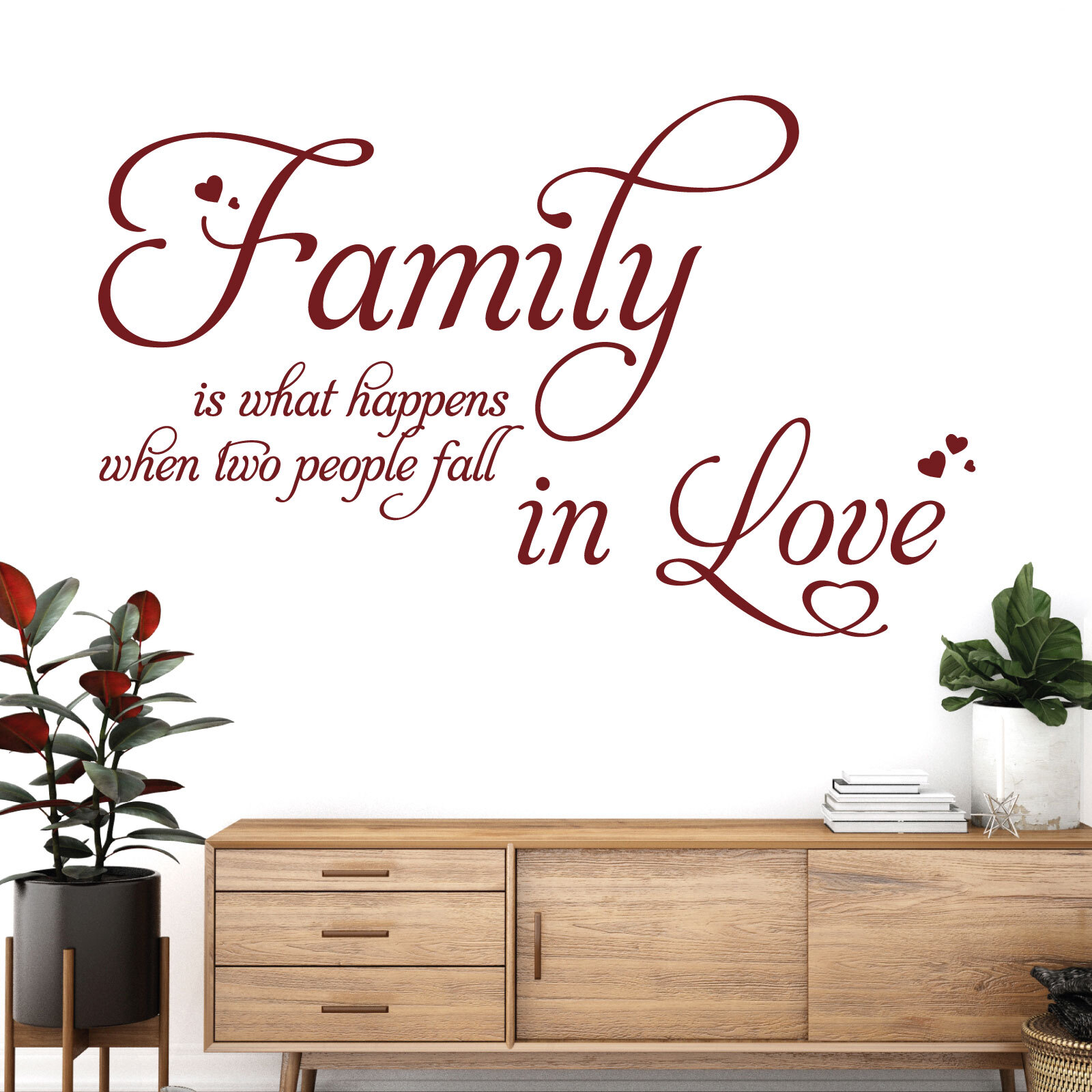 Family is What Happens When Two People Fall in Love – Vinyl Wall Sticker UK