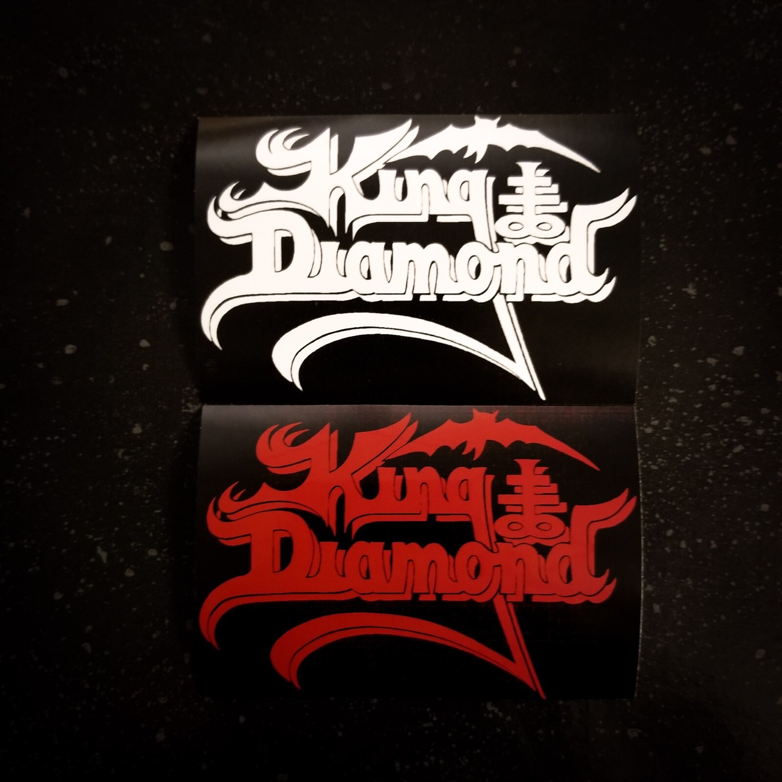 King Diamond 4 x 2" Waterproof Vinyl Sticker Decal [💪 HQ Durability] Metal Goth