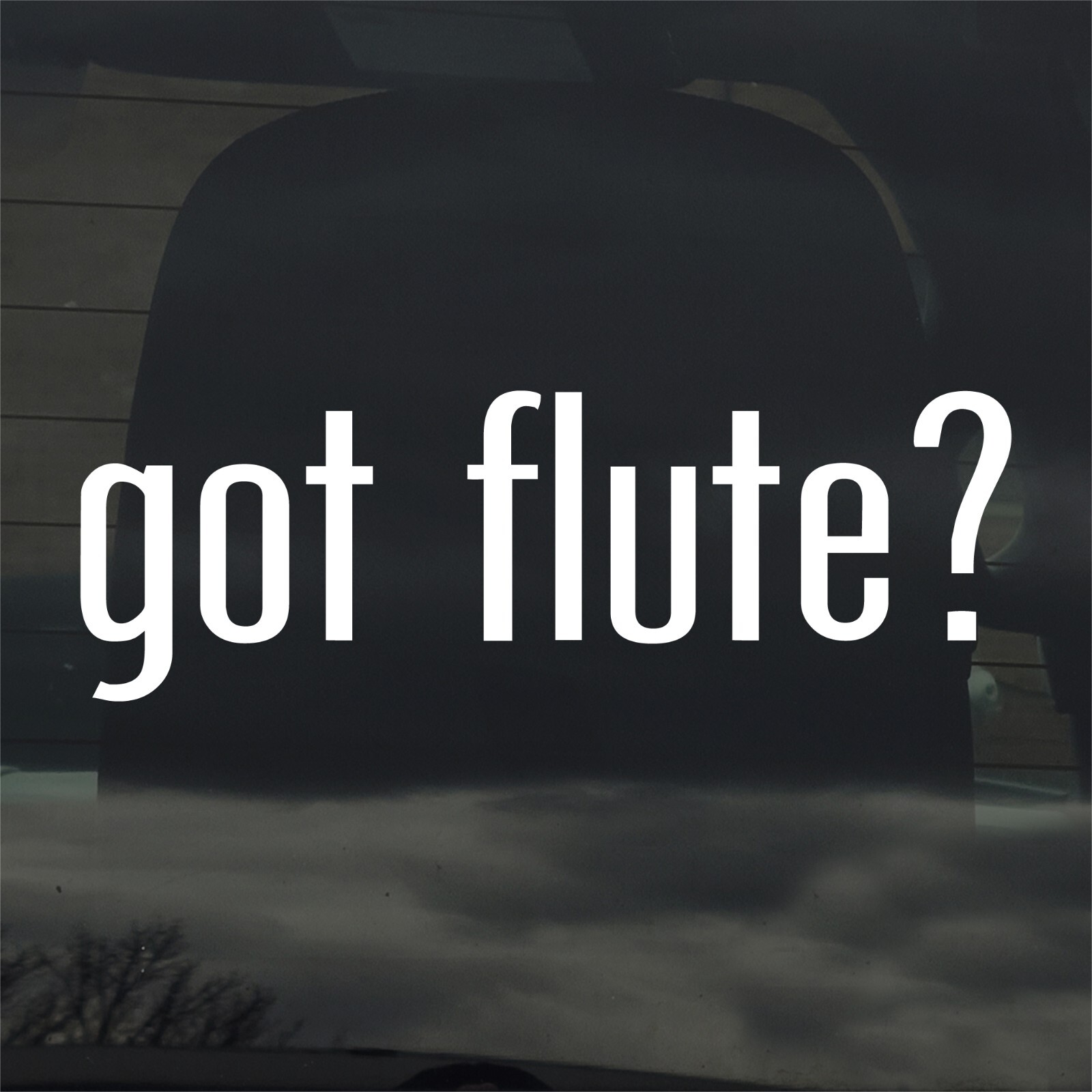 Got Flute? Custom Vinyl Sticker/Decal Music, Instrument, Flutist, Lesson