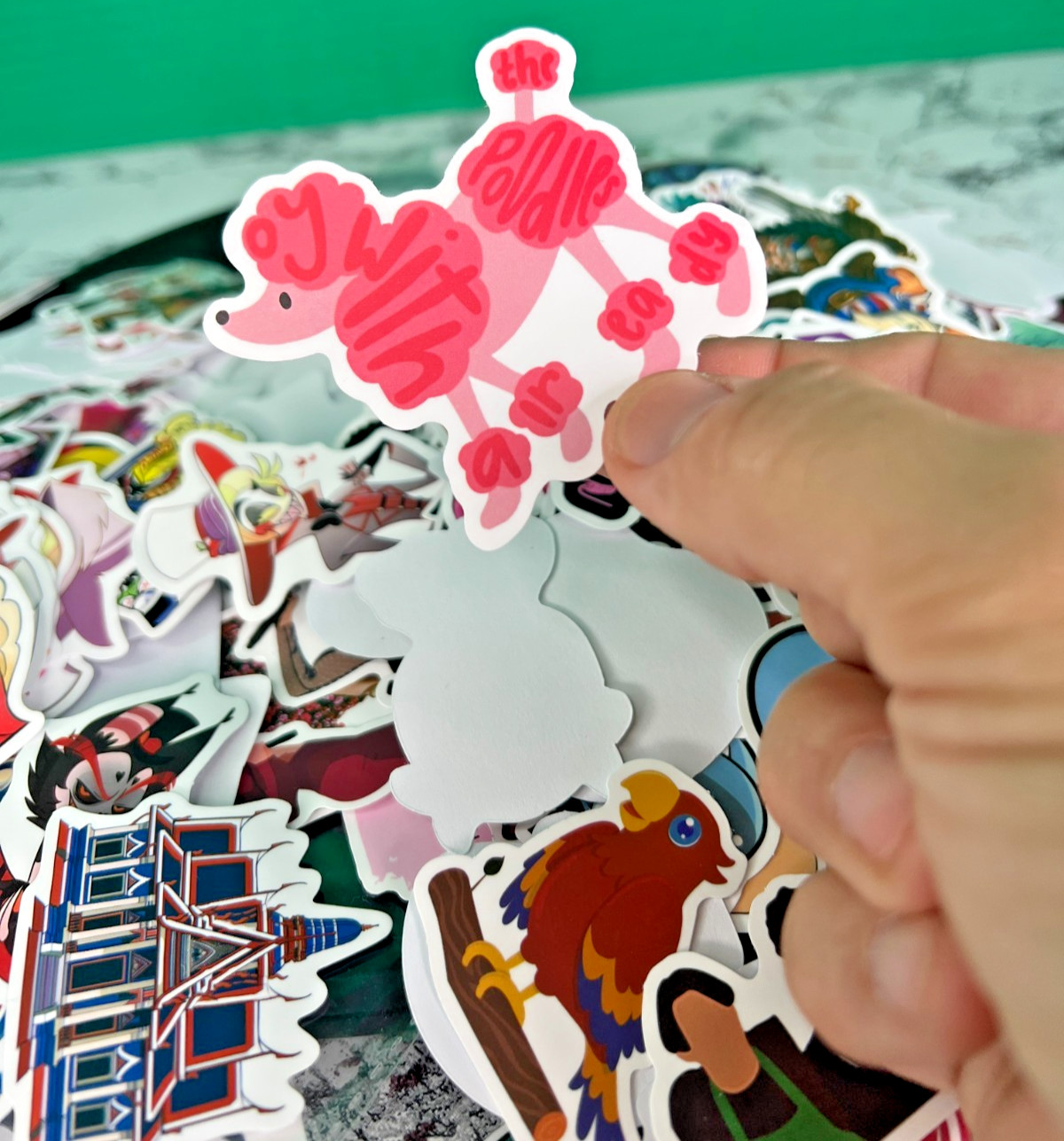 Bulk Vinyl Sticker Lot Mixed Variety Hazbin Hotel Animals Pop Culture Decals