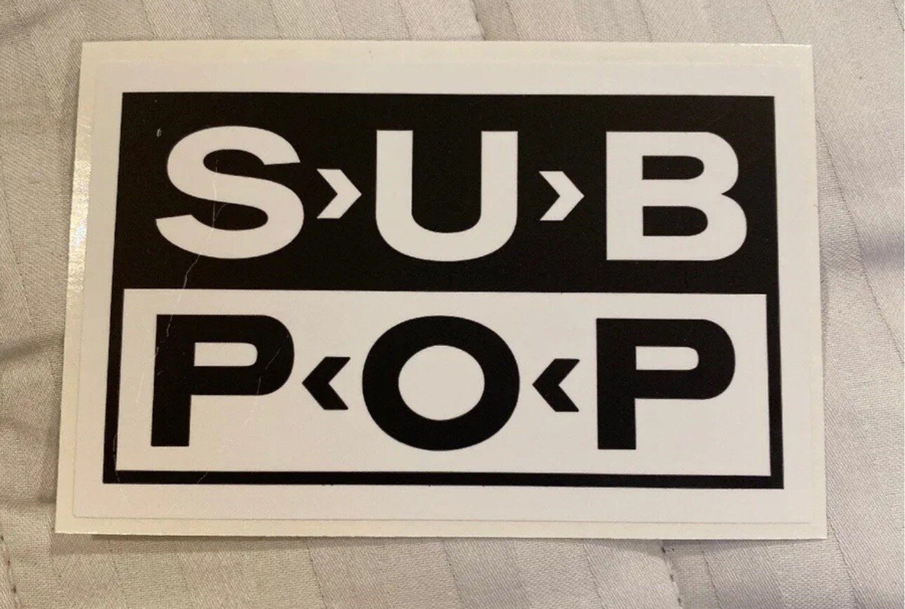 Sub Pop Records-Seattle Classic Sticker – NIRVANA TAD MUDHONEY PEARL JAM GRUNGE
