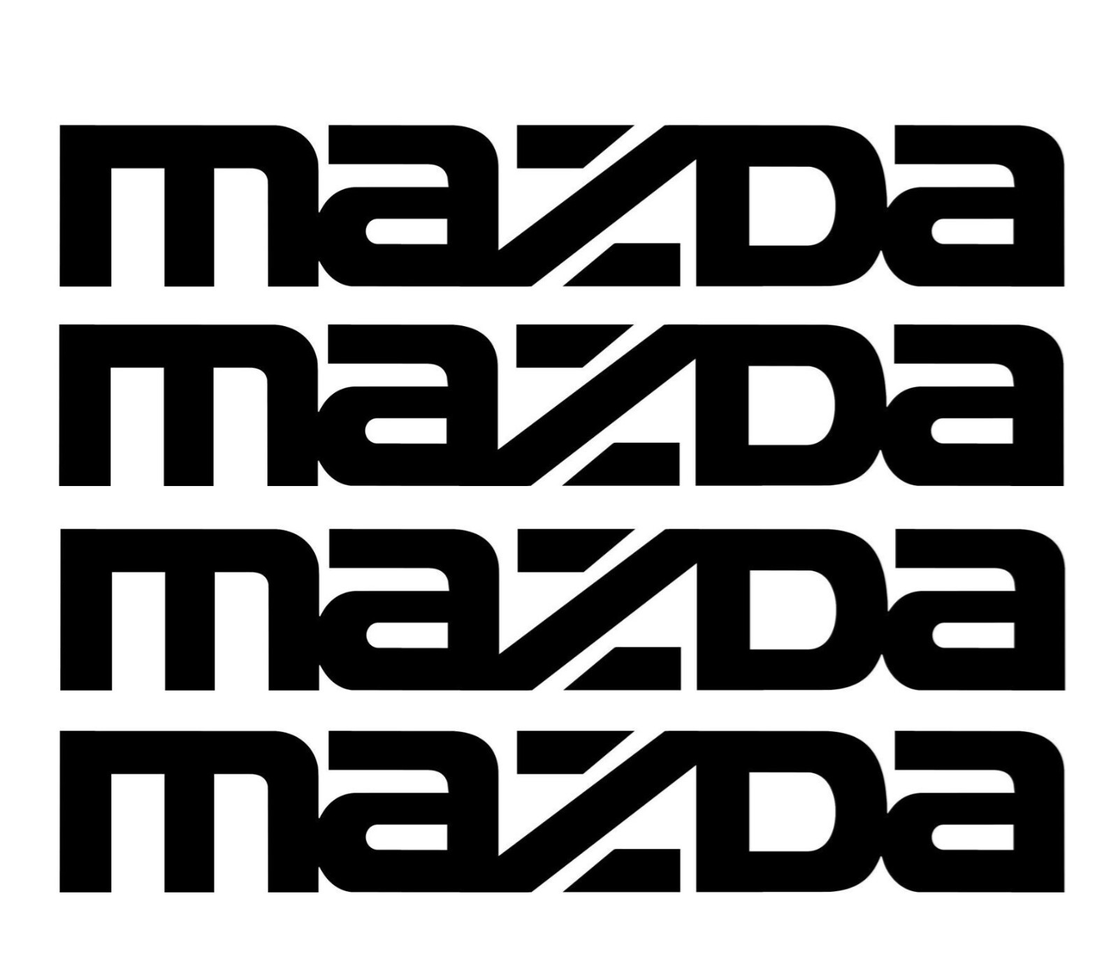 Mazda Decal Mazda Sticker Miata RX7 RX8 Mazda 2 Mazda 3 CX5 MX6 – ANY SIZE