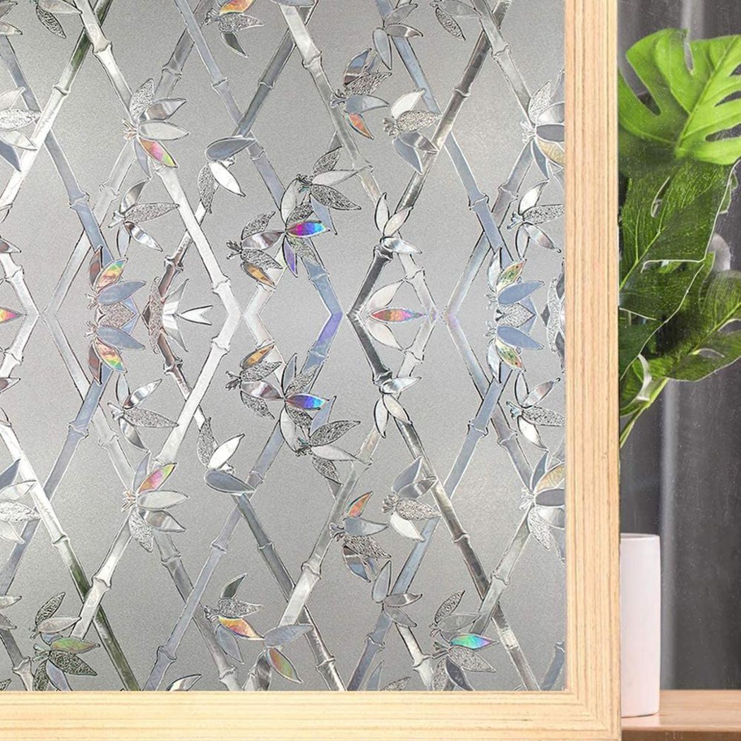 Roll Privacy Window Glass Film Sticker Static Cling 3D Frosted Stained 45*100CM