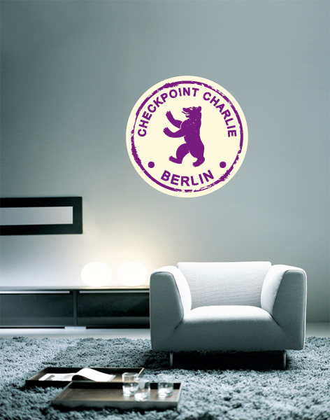 Berlin Germany Travel Wall Decal Large Vinyl Sticker 24" x 24"