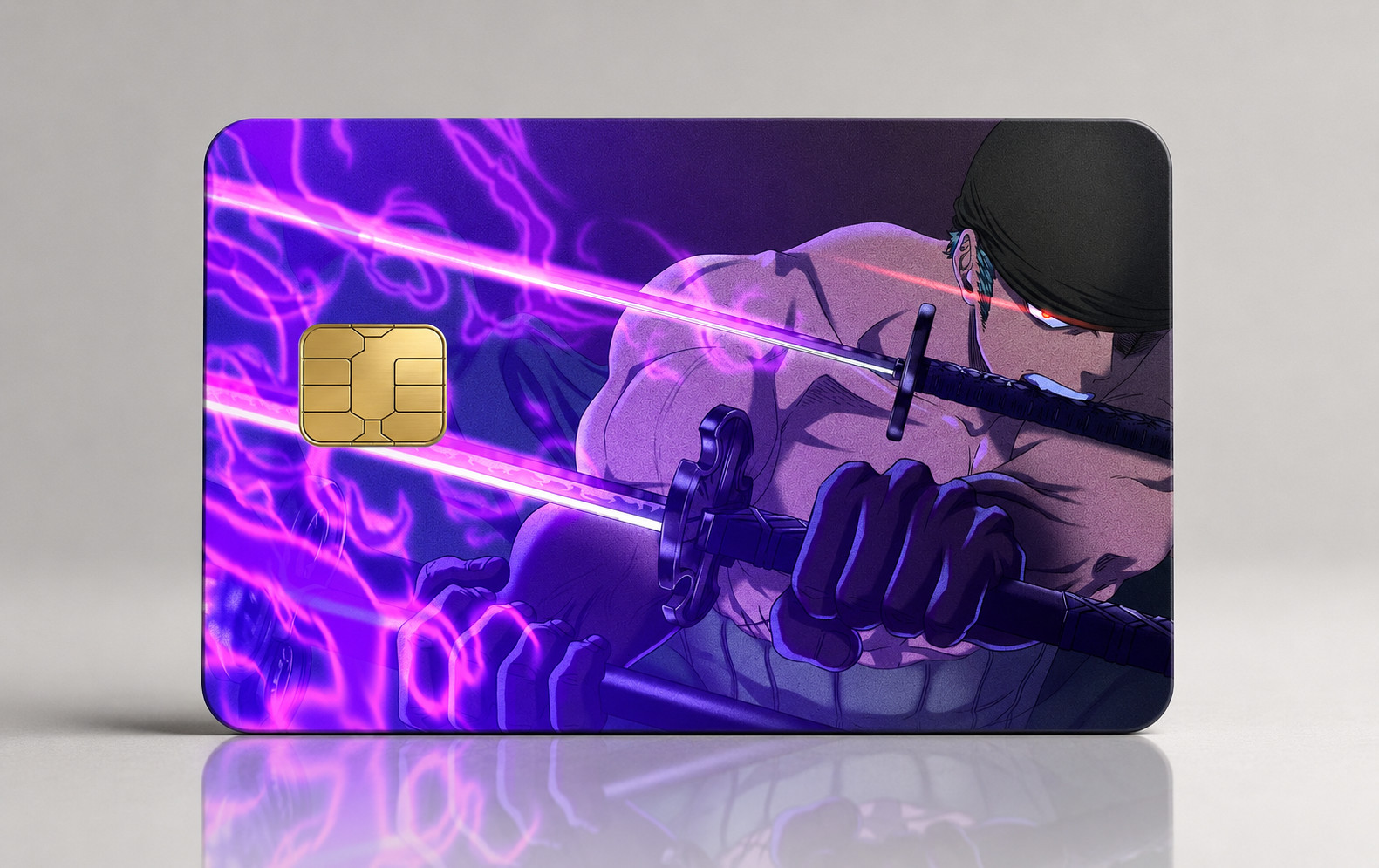 One Piece Zoro Purple 3-Sword Stance Debit Card Credit Card Skin