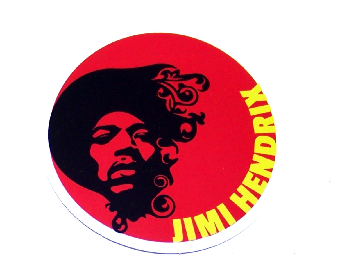 JIMI HENDRIX Cut Sticker Decal Band Music 1960s Rock Fender Jimi Hendrix