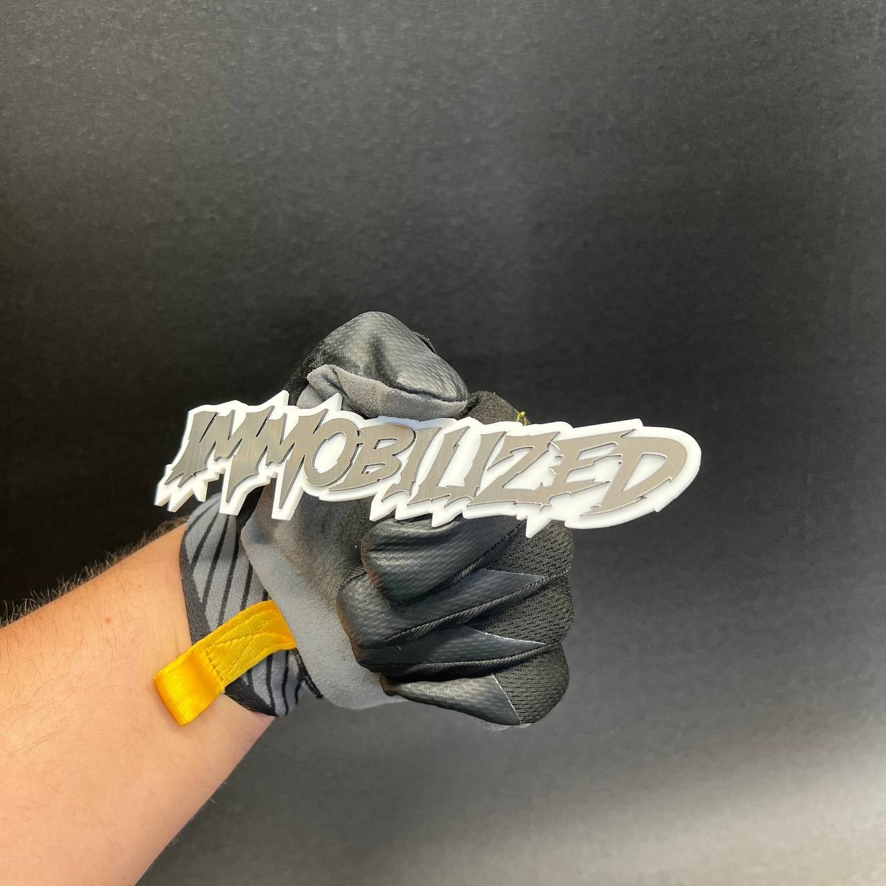 1x Immobilized Custom Text 3D Acrylic Car Emblem Badge Multicolor Laser Cut