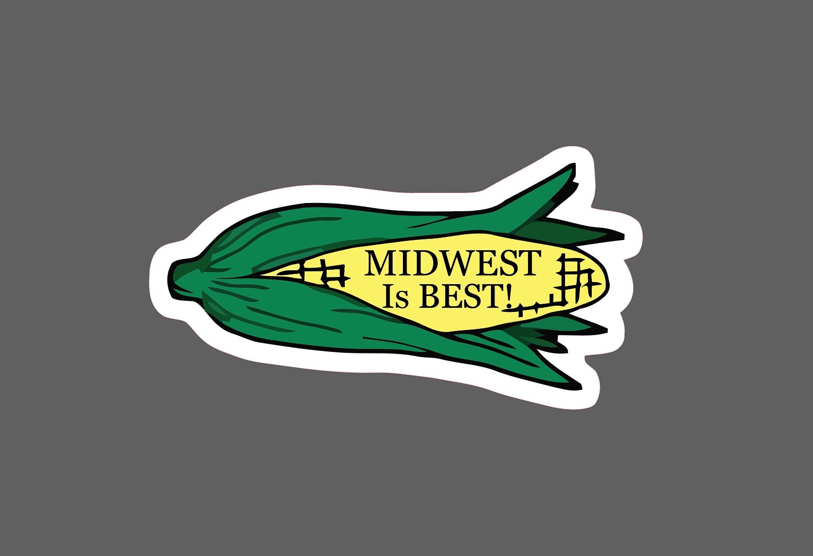 Midwest Is Best Sticker Corn Waterproof – Buy Any 4 For $1.75 Each Storewide!