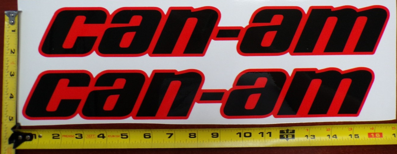 CAN-AM MAVERICK X3 R GRAPHIC DECAL STICKER USA MADE RED BLACK SOLID THICK