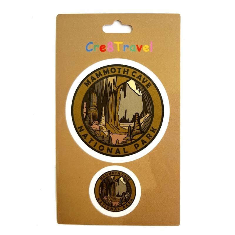 Mammoth Cave National Park Sticker Set – 2-Pack Vinyl Stickers (2" + 1")