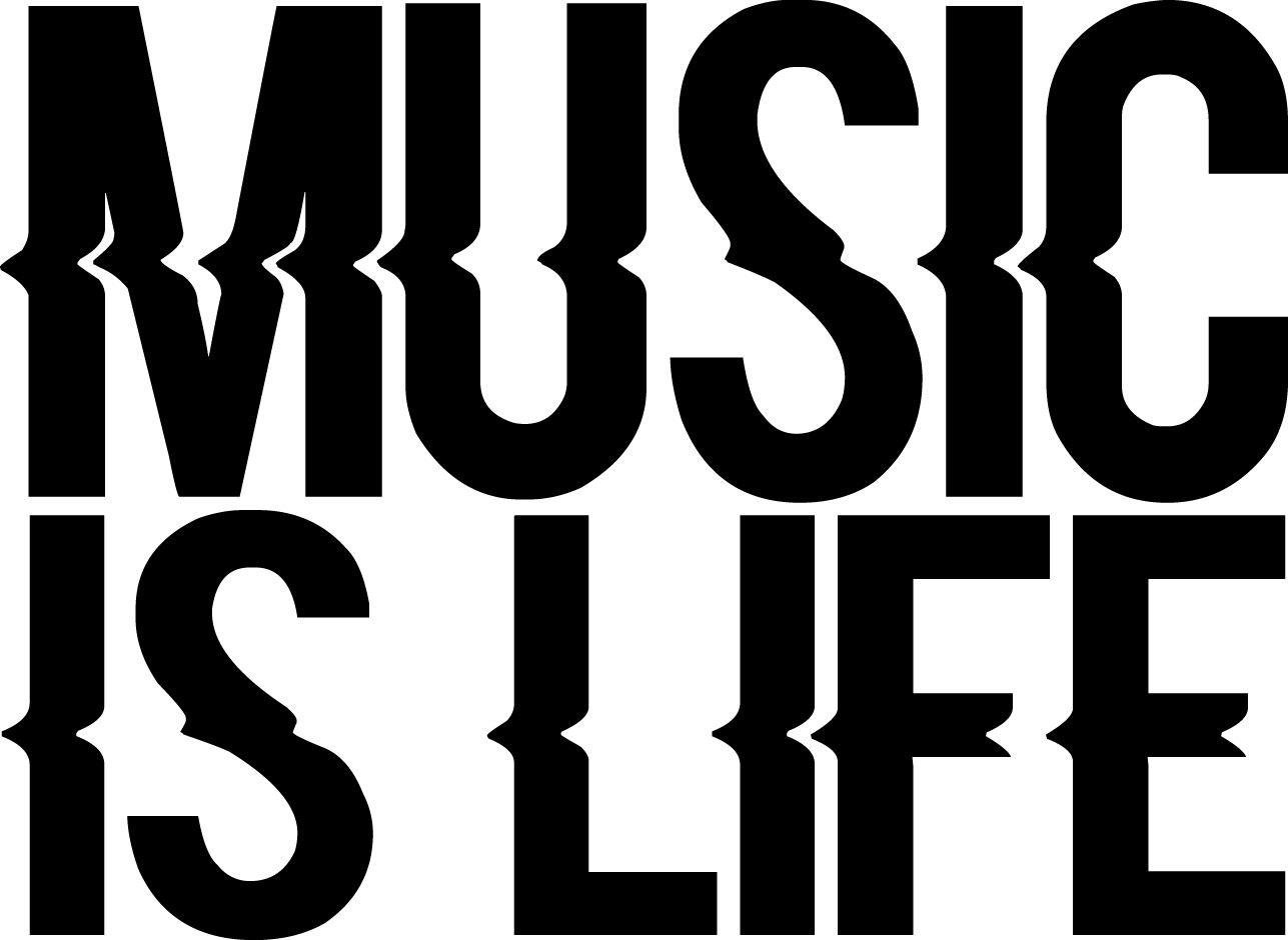 3.5" Music is Life Decal Window Sticker Car Concert Rock Love Show Band Square