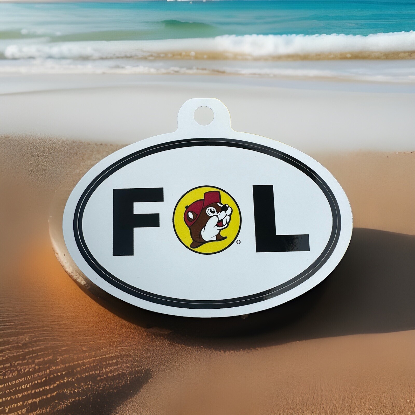 NEW Buc-ee's Beaver Logo Florida 4" Oval Decal Sticker •Free Shipping