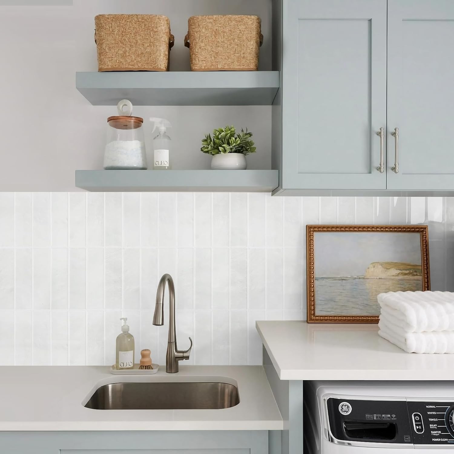 STICKGOO 10-Sheet Peel and Stick Backsplash Tile, Self Adhesive Vinyl Wall Tiles