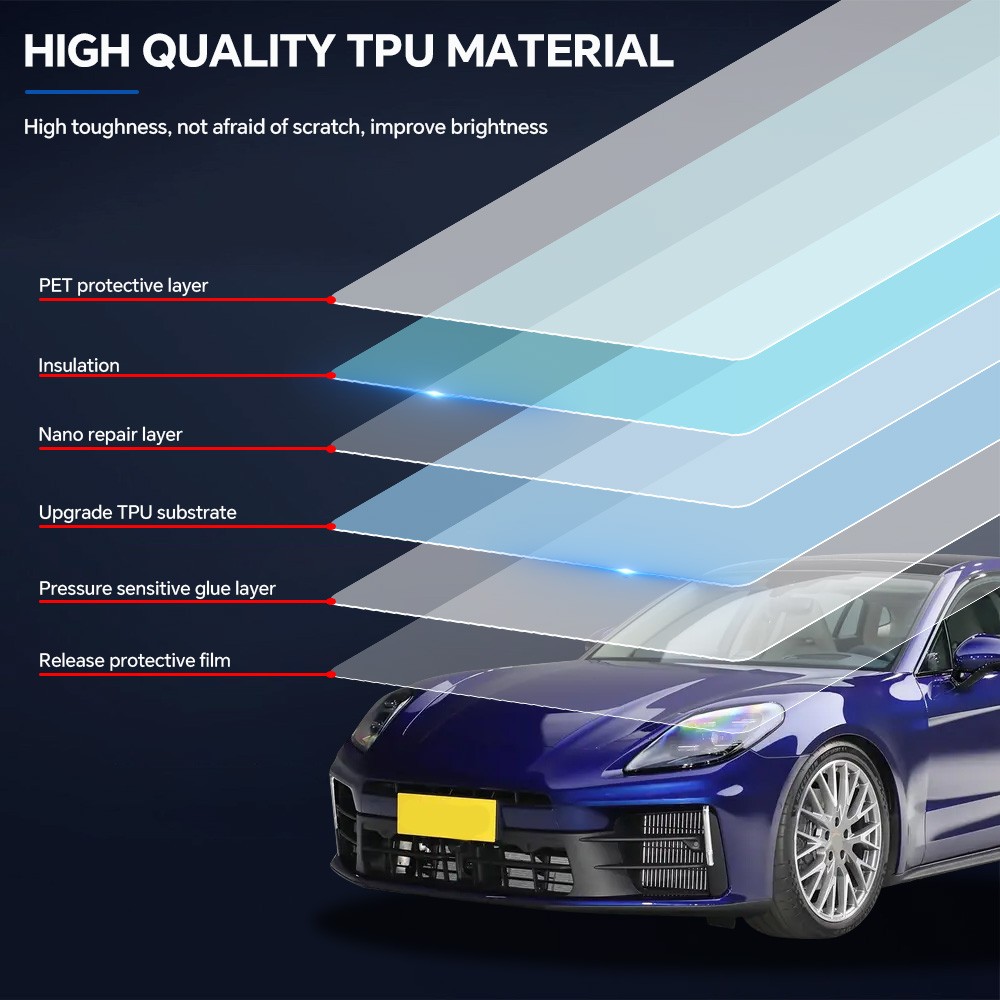 Porsche Panamera 2024-UP Precut Kit DIY Paint Protection Film Clear Bra PPF TPU
