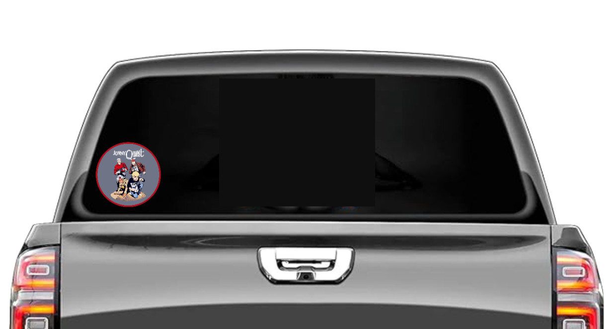 Cartoons – Jonny Quest – 4" Vinyl Decal Car Trailer Laptop Cooler Truck Tumbler