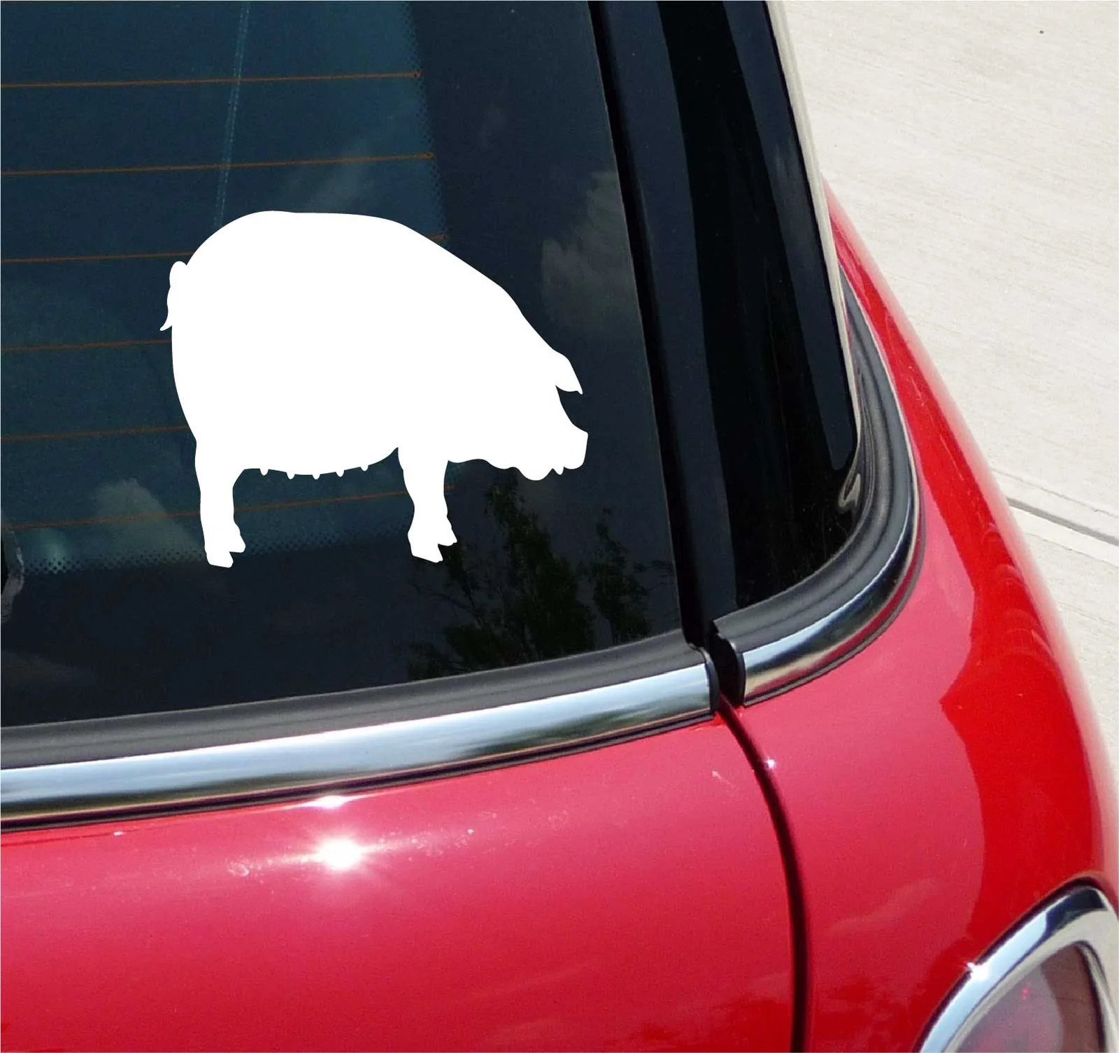 SOW PIG PIGS HOG HOGS FARM GRAPHIC DECAL STICKER ART CAR WALL