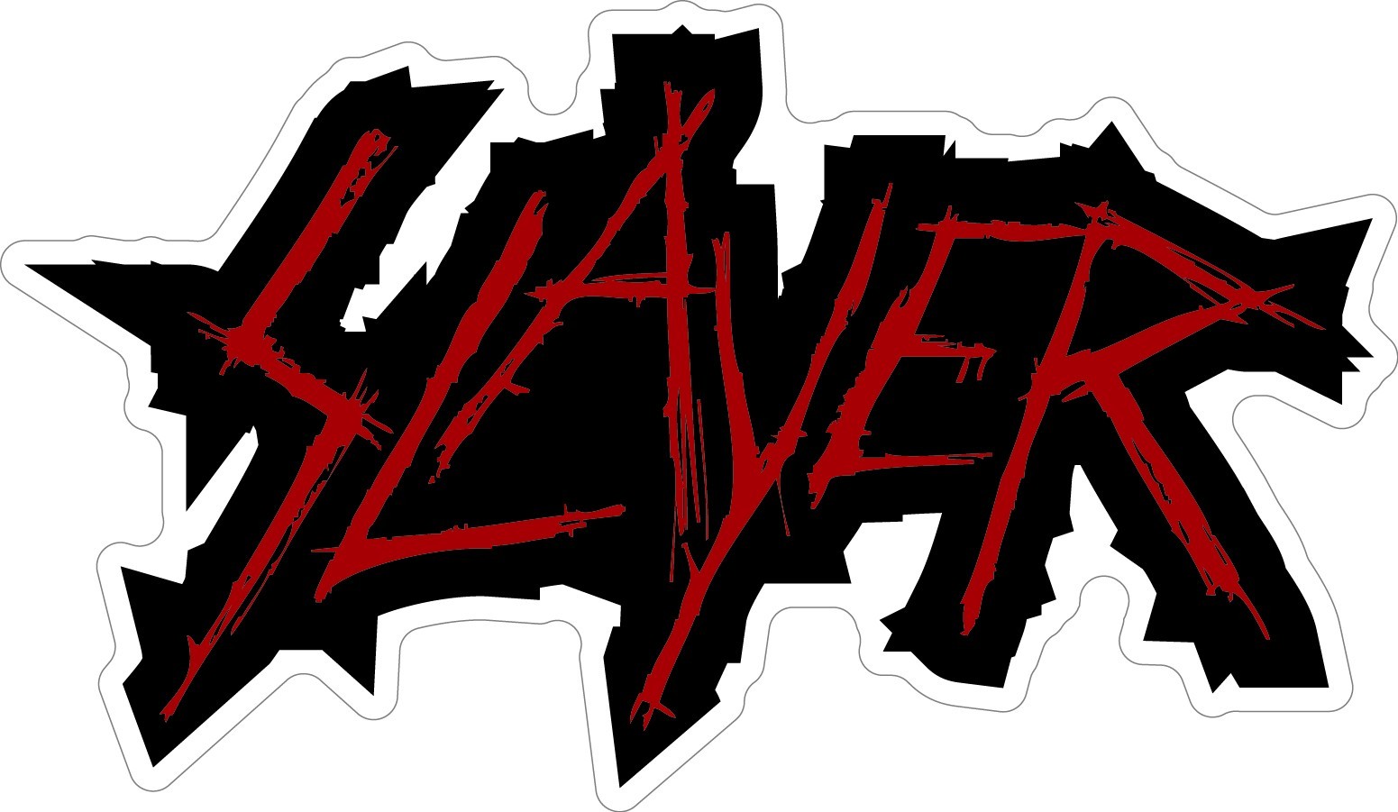 SLAYER Vinyl Sticker Decal *3 SIZES* Thrash Metal Vinyl Bumper Wall