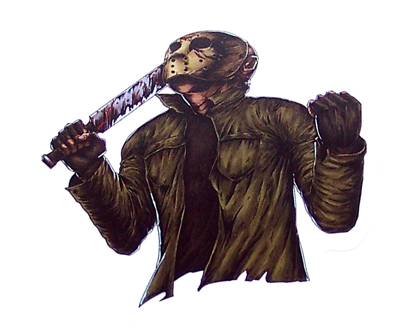 Friday the 13th Cut Sticker Decal Movie Horror Film Slasher JASON VORHEES