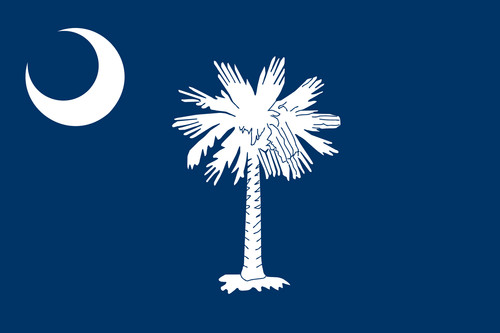 State of South Carolina Flag Sticker Decal USA South Carolina State